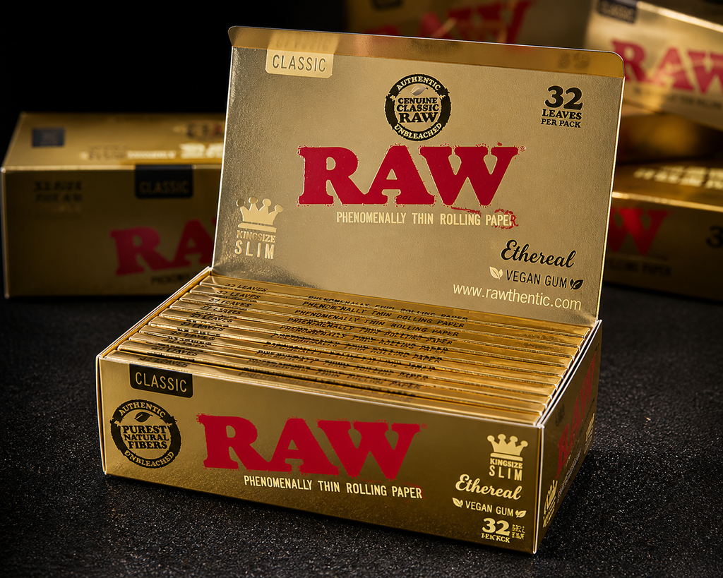 RAW gold Rolling Papers 32 Leaves – Premium Quality